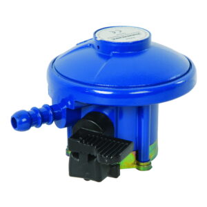 Silverline Butangas-Druckregler mit Klemmventil, 29 mbar, 21 mm