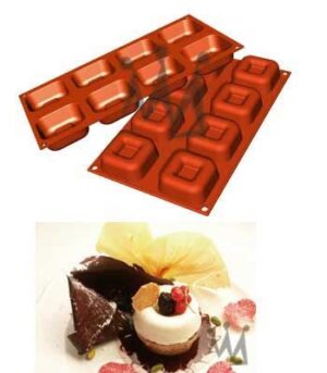 Silikomart Silikonbackform SQUARE SAVARIN SF082