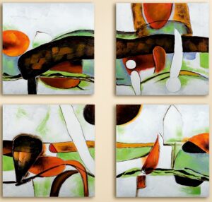 GILDE Wandbild Gemälde Espressione handgemalt a...