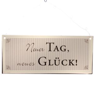 DIO Wandschild mit Aufschrift "Neuer Tag, n...
