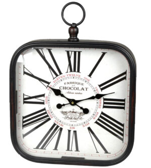 Nostalgische Wanduhr Chocolat mit römischem Zif...