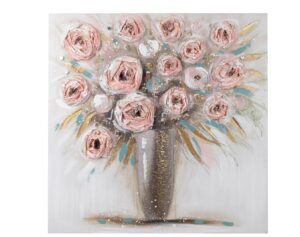 extravagantes Leinwandbild Blumen in Vase schön...