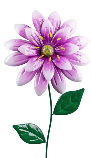 moderne Gartendeko Blume edler Gartenstecker Dek...