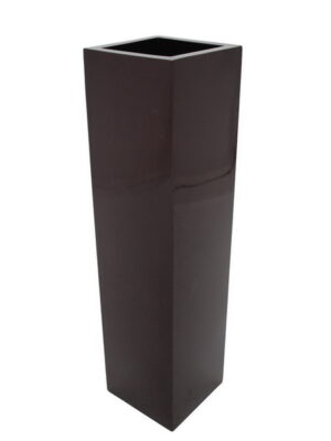 Blumenkübel BOX-120, braun, glänzend