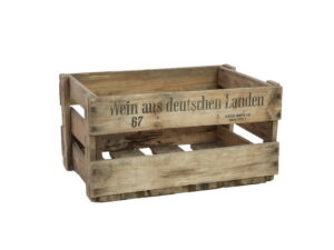 Weinkiste Rustikal, Kunstpflanze