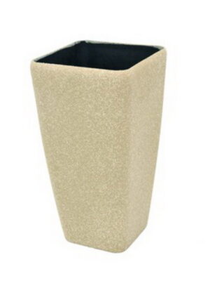 Blumentopf STONA-41, kubisch, beige
